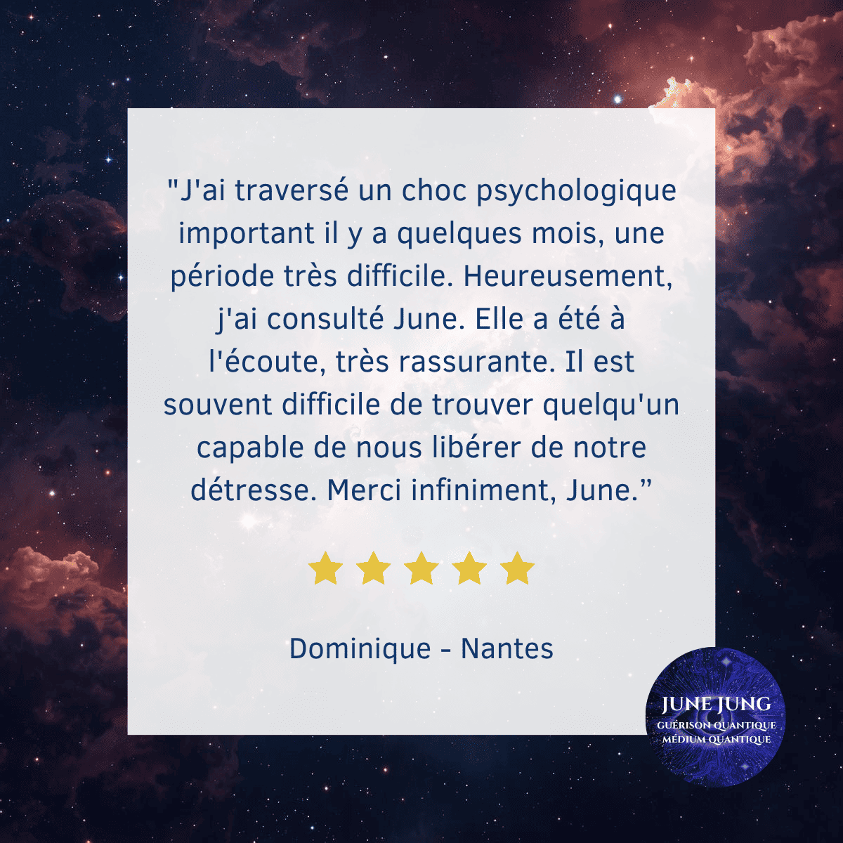 Avis June Jung Séances de voyance intuitive